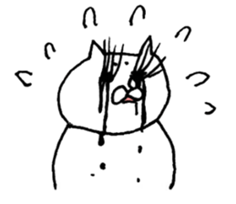 The cat which I drew 8 sticker #9421369