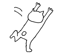 The cat which I drew 8 sticker #9421373