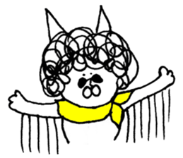 The cat which I drew 8 sticker #9421374