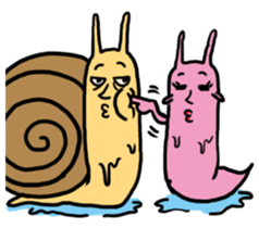 Snail brother-Lovers sticker #9422473