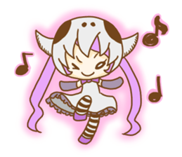 Skull Girl sticker #9422879