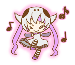 Skull Girl sticker #9422879