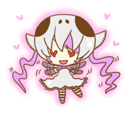 Skull Girl sticker #9422896