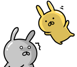 Golden rabbit and Silver rabbit sticker #9422931