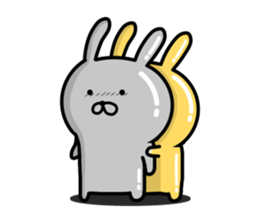 Golden rabbit and Silver rabbit sticker #9422935