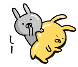 Golden rabbit and Silver rabbit sticker #9422939