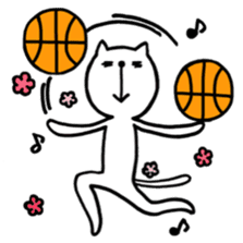 the cat loves basketball ver.2 sticker #9423068
