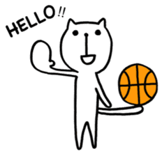 the cat loves basketball ver.2 sticker #9423070
