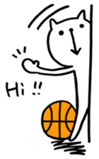 the cat loves basketball ver.2 sticker #9423073