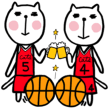 the cat loves basketball ver.2 sticker #9423085