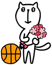 the cat loves basketball ver.2 sticker #9423086