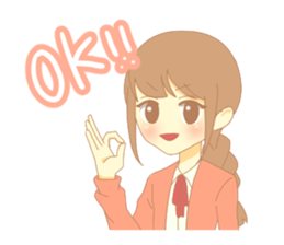 braid girl Sticker sticker #9423424