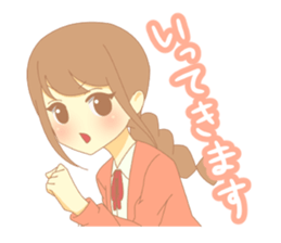 braid girl Sticker sticker #9423433