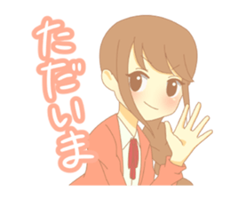 braid girl Sticker sticker #9423434