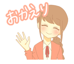 braid girl Sticker sticker #9423436