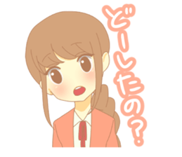 braid girl Sticker sticker #9423445