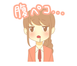 braid girl Sticker sticker #9423453