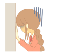 braid girl Sticker sticker #9423459