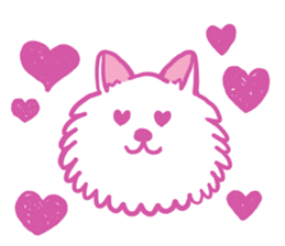 Kansai accent Pomeranian  "PONTA" sticker #9423866