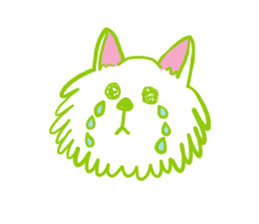Kansai accent Pomeranian  "PONTA" sticker #9423867