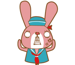 Yokohama in japanese rabbit sticker #9424822