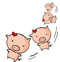 Love Love Pig_3 sticker #9425377