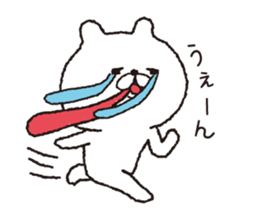 Tongue Long Bear sticker #9427555