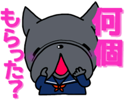 french bulldog Pistachio valentine sticker #9427810