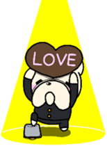 french bulldog Pistachio valentine sticker #9427813