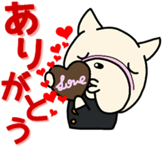 french bulldog Pistachio valentine sticker #9427816