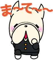 french bulldog Pistachio valentine sticker #9427819