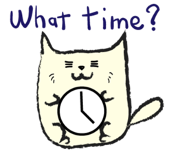 BOXY CAT in English sticker #9427990