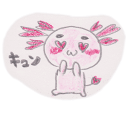 Love you Love you axolotl sticker #9428046