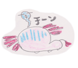 Love you Love you axolotl sticker #9428049