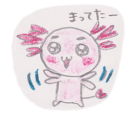 Love you Love you axolotl sticker #9428051