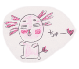 Love you Love you axolotl sticker #9428055