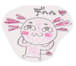Love you Love you axolotl sticker #9428059