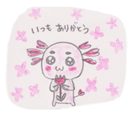 Love you Love you axolotl sticker #9428062
