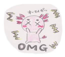 Love you Love you axolotl sticker #9428063