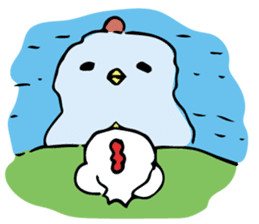 a chicken who is so fool from japan. sticker #9428257