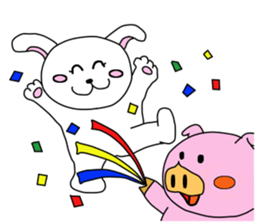 usainu and obuttyan sticker #9428304