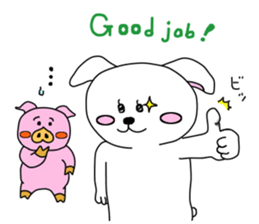 usainu and obuttyan sticker #9428339