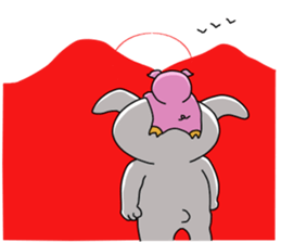 usainu and obuttyan sticker #9428343