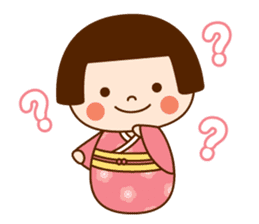Kokeshi doll Kokeko chan sticker #9428398