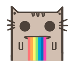 Lotte cat, the cutie cutie forever sticker #9428935