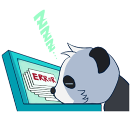 The office worker Panda sticker #9429546