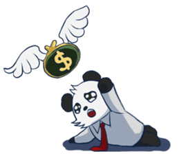 The office worker Panda sticker #9429547