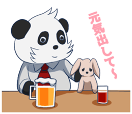 The office worker Panda sticker #9429560