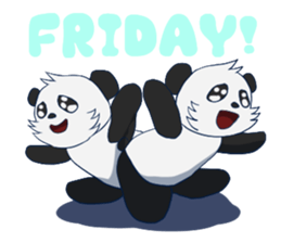 The office worker Panda sticker #9429562