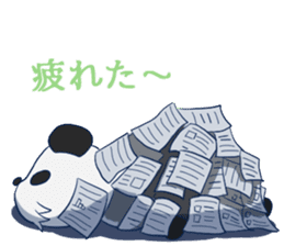 The office worker Panda sticker #9429573